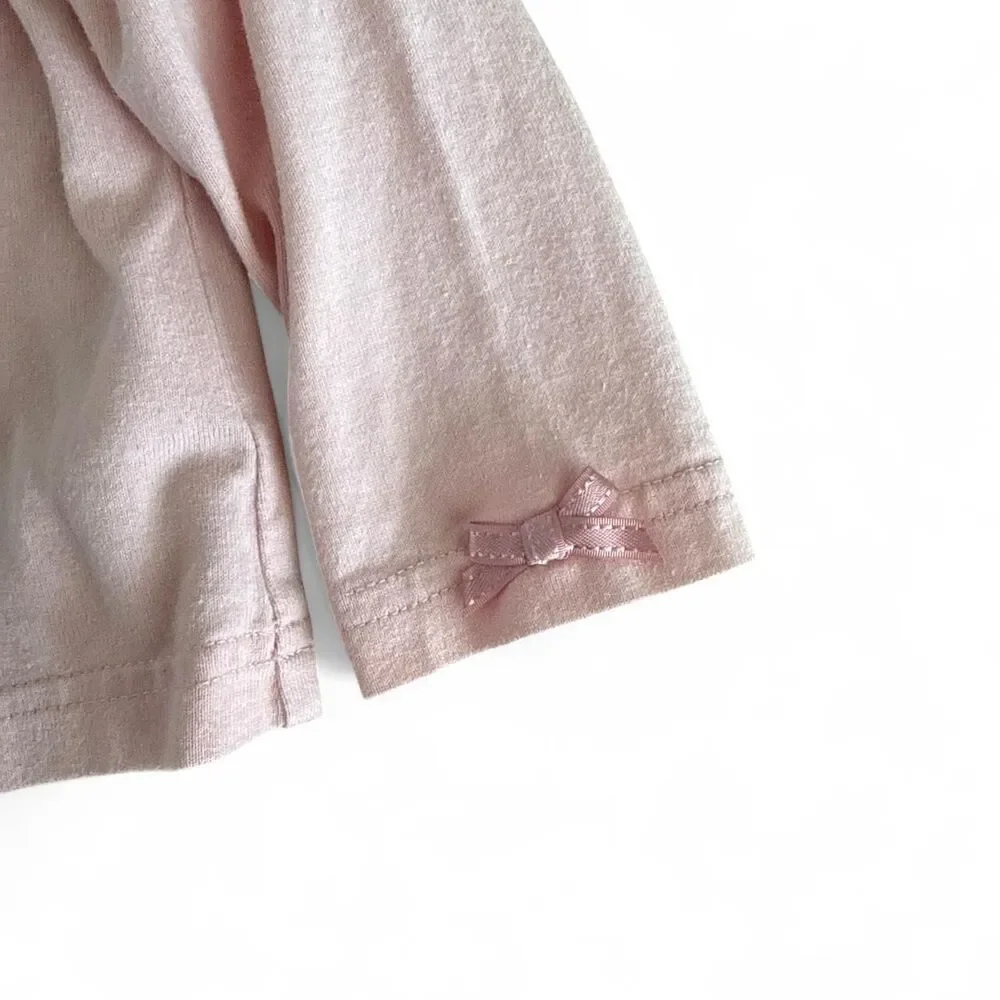 Mezzo Piano Long Sleeve Bear Embroidered Top | Size 90 (2T)